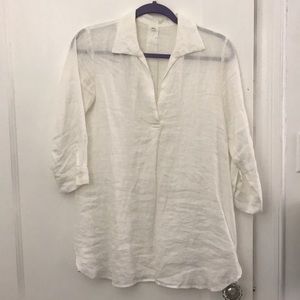 MUJI linen white shirt